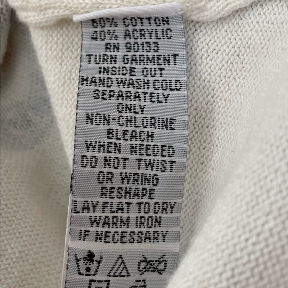 Vintage Bob Mackie wearable art cream cardigan 1X summer harvest floral fruit - Picture 4 of 6